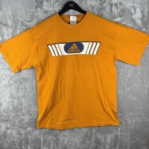 Vintage Adidas T Shirt Center Logo Mens Large Y2K 90s Sports Soccer USA